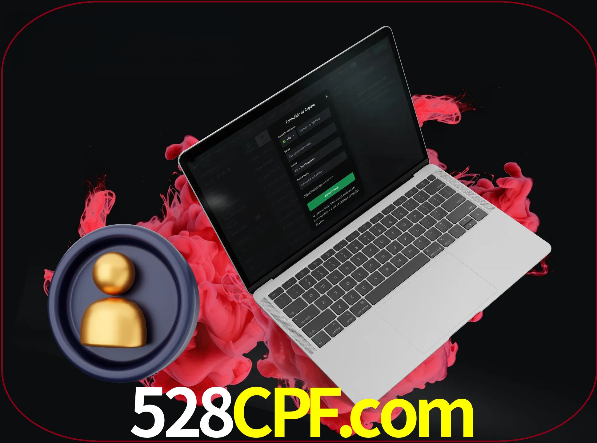No cabeçalho do site 528cpf, clique no botão que o levará a um formulário especial onde terá de introduzir as suas informações actuais.