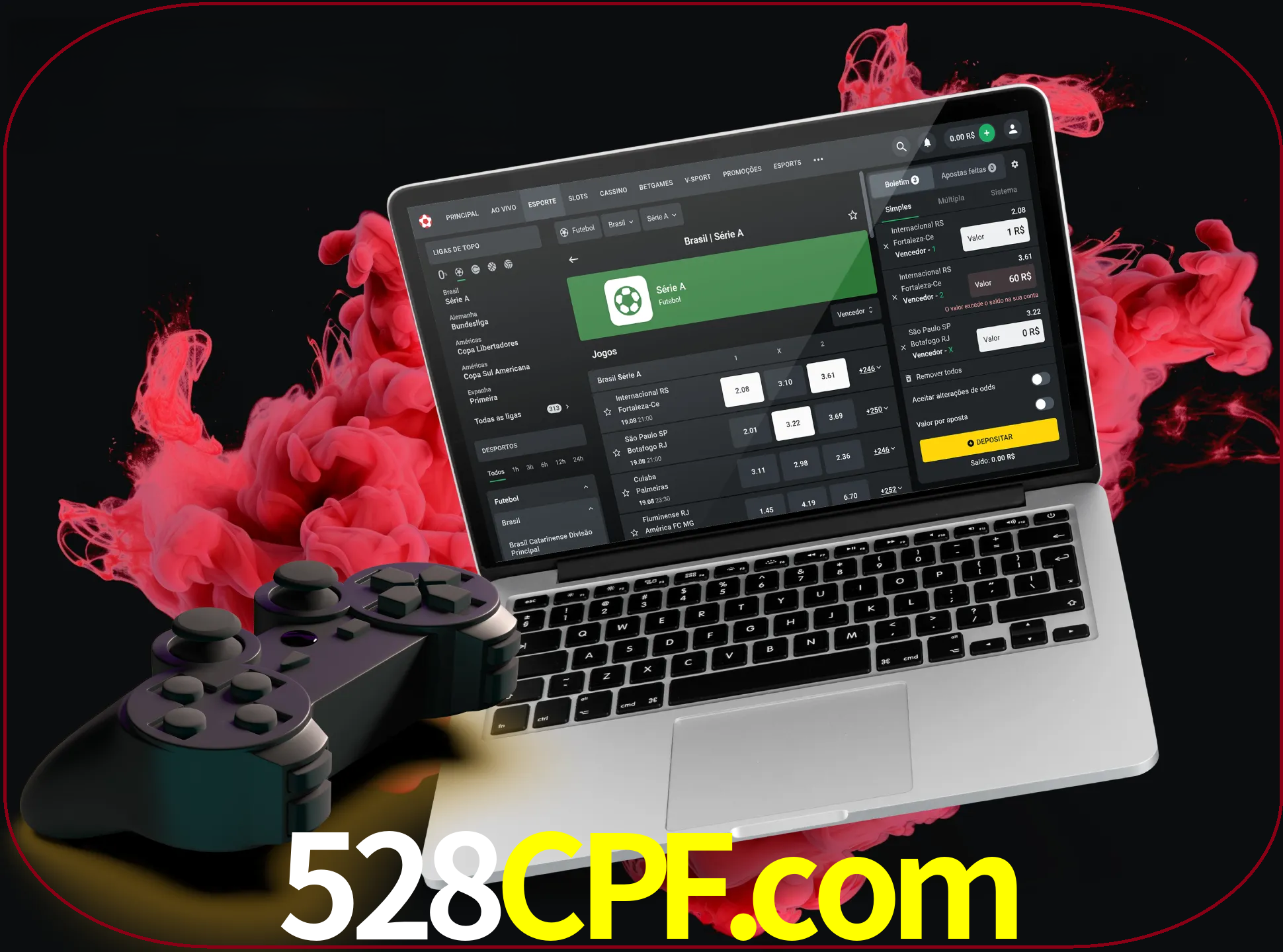 Visite a secção especial de jogos de vídeo em 528cpf para descobrir em que jogos pode apostar e ganhar muito dinheiro.