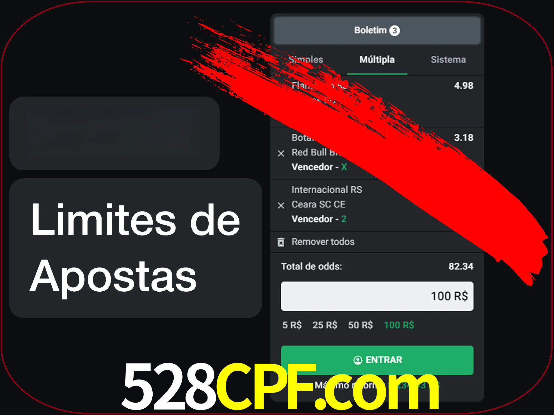 Não faça apostas loucas.